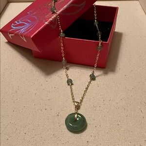 Classic Green Jade Pendant Necklace